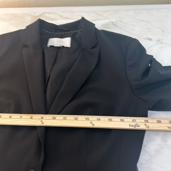 HUGO BOSS WOOL BLAZER WOMEN SIZE UNKNOW BLACK CURVED LAPELS - Picture 13 of 14